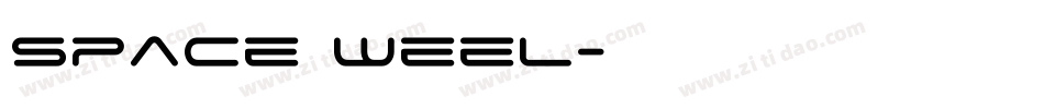 Space Weel字体转换